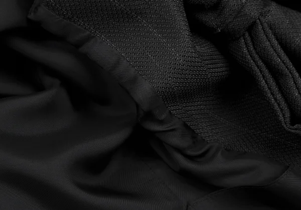 コムデギャルソンCOMME des GARCONS ビッグリボン装飾ストライプジレベスト 黒S K-115699_014