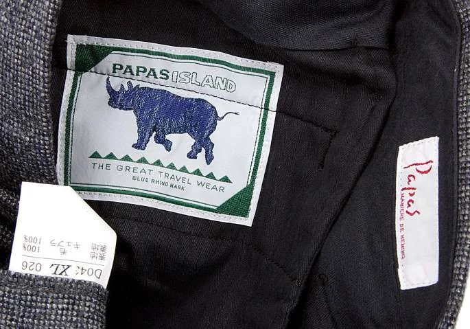 パパスPapas ウールパンツ グレーXL | DCブランド古着通販プレイフル