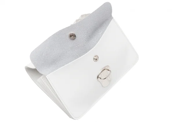 新品!コムデギャルソンCOMME des GARCONS ピラミッドスタッズレザーウォレット 白 K-115719_012
