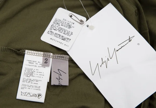ヨウジヤマモト ファムYohji Yamamoto FEMME コットンベーシックタンクトップ カーキ2 K-115746_011