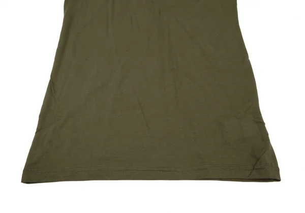 ヨウジヤマモト ファムYohji Yamamoto FEMME コットンベーシックタンクトップ カーキ2 K-115746_006