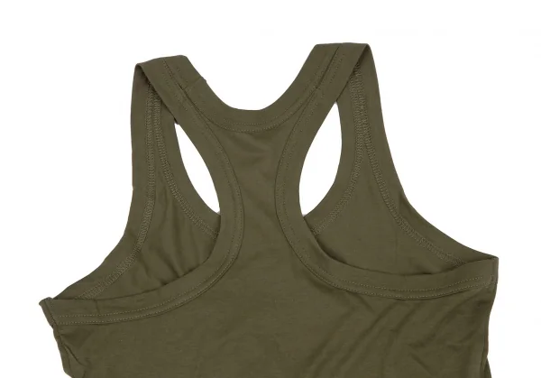 ヨウジヤマモト ファムYohji Yamamoto FEMME コットンベーシックタンクトップ カーキ2 K-115746_009