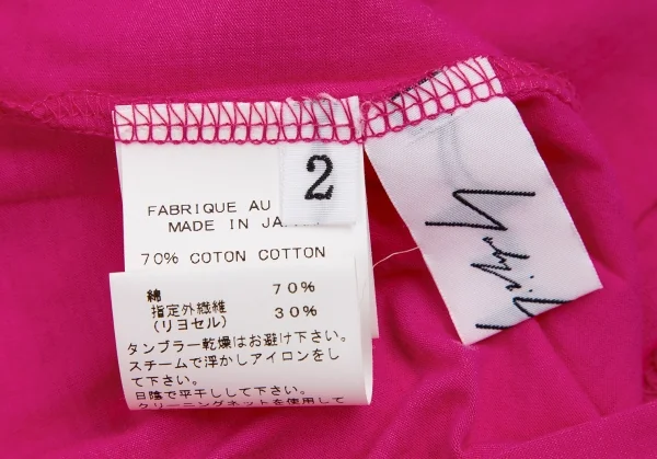 ヨウジヤマモト ファムYohji Yamamoto FEMME コットンテンセルベーシックタンクトップ ピンク2 K-115747_013