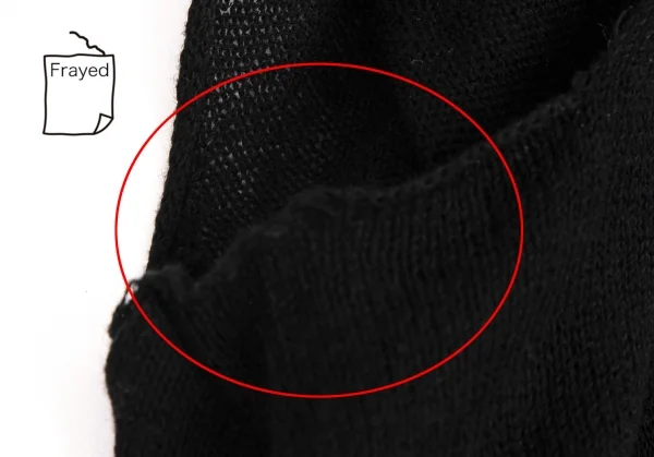 ヨウジヤマモト ファムYohji Yamamoto FEMME コットンカシミヤ裾フレアニットタンクトップ 黒2 K-115749_006