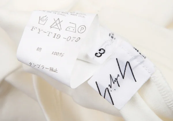 ヨウジヤマモト ファムYohji Yamamoto FEMME ショルダーデザインタンクトップ 白3 K-115751_013