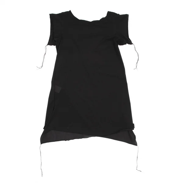 ヨウジヤマモト ファムYohji Yamamoto FEMME ナイロンストレッチシースルーカットソー 黒3 K-115756_010