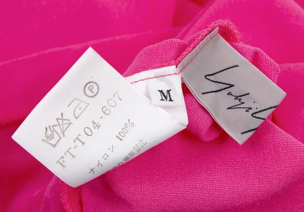 ヨウジヤマモト ファムYohji Yamamoto FEMMEナイロンシースルーカットソー ピンクM K-115758_017