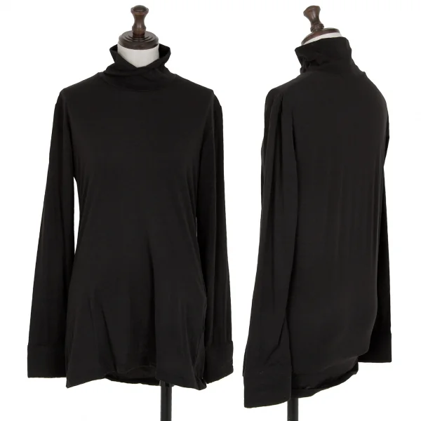 Yohji Yamamoto FEMME Padding Cuff Long Sleeve Top Black M K-115759_001