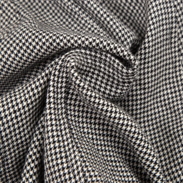 ブラックコムデギャルソンBLACK COMME des GARCONS ウール千鳥サルエルパンツ 白黒S K-115775_010