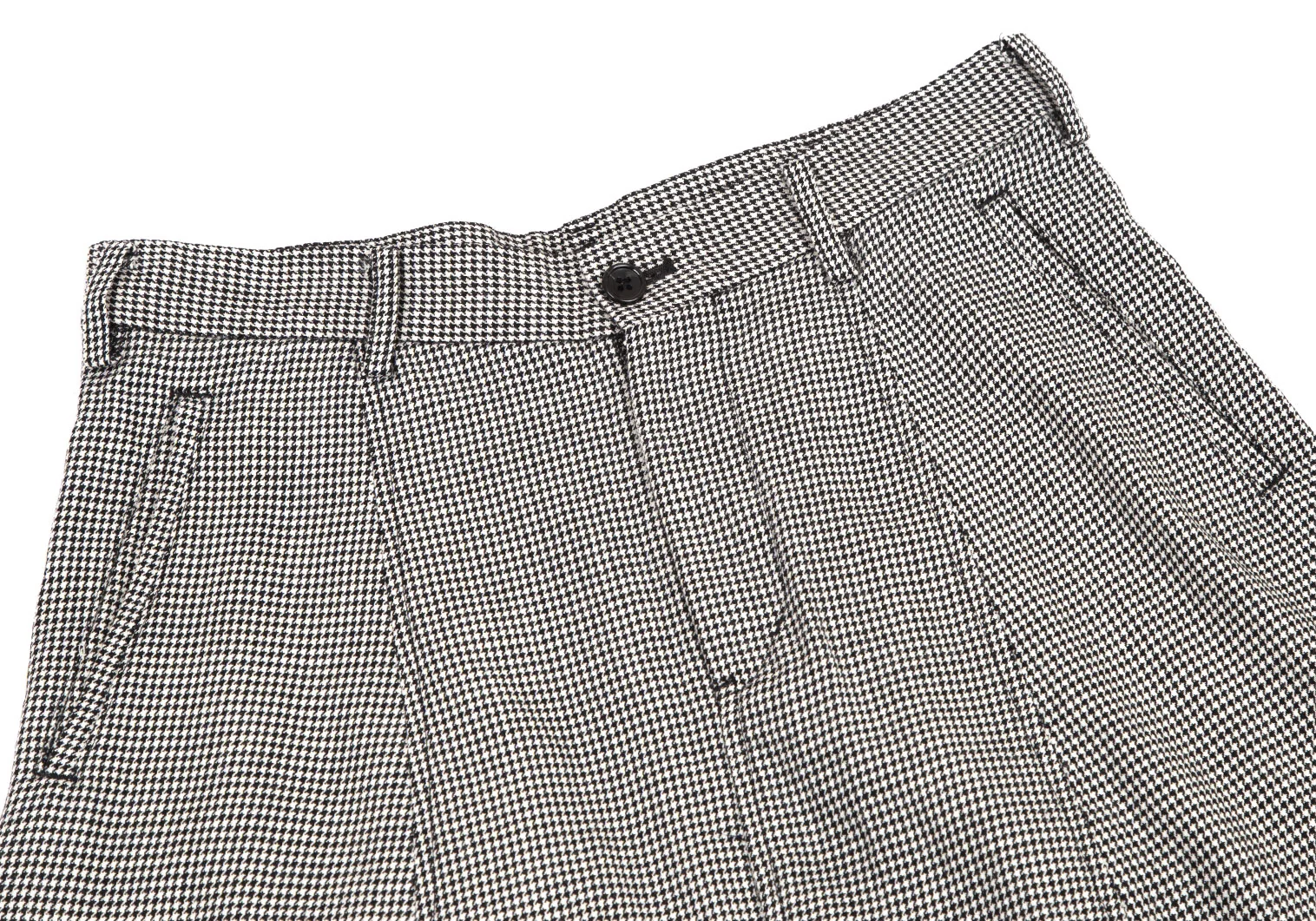 BLACK COMME des GARCONS Houndstooth Dropped Crotch Pants