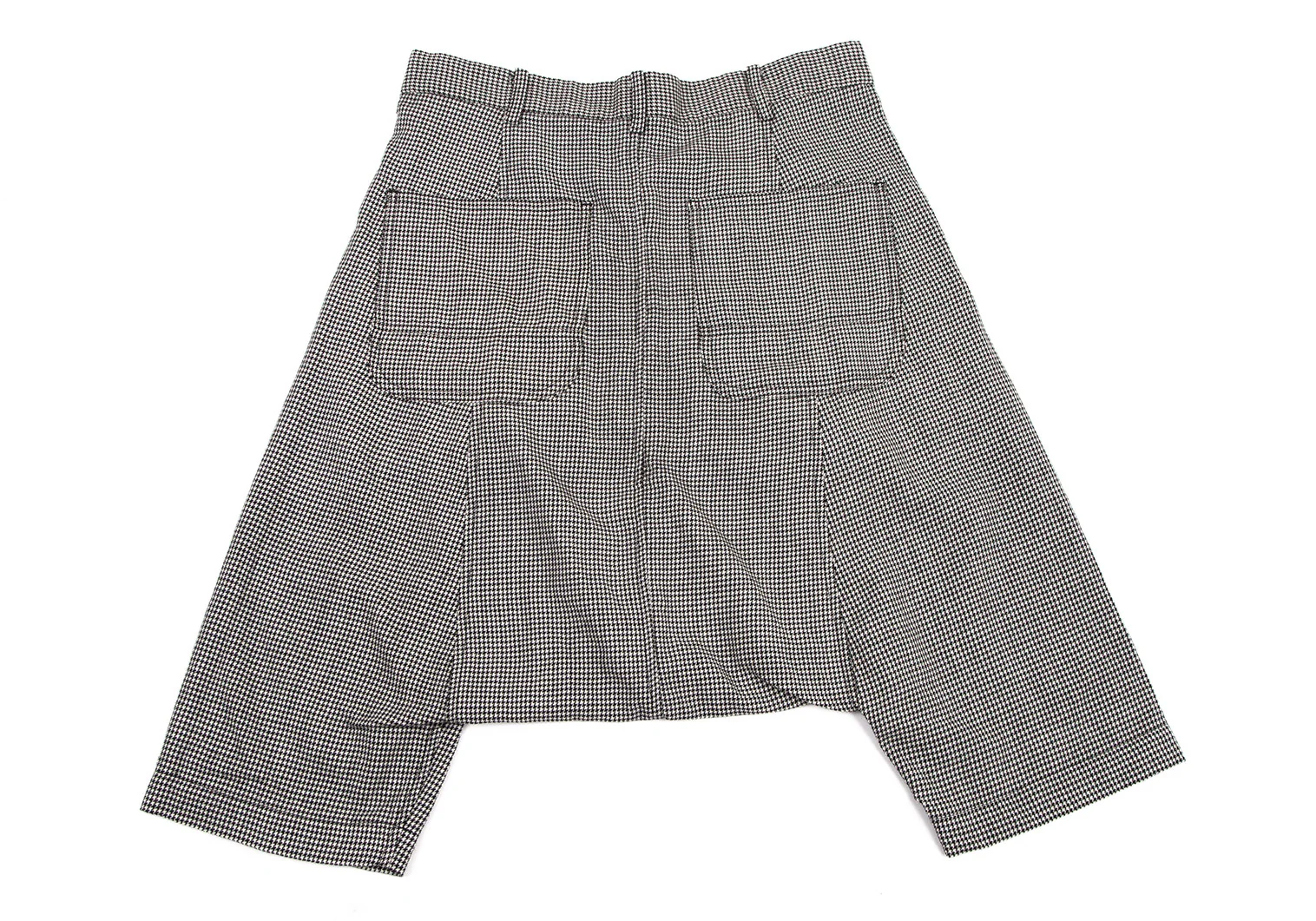 BLACK COMME des GARCONS Houndstooth Dropped Crotch Pants