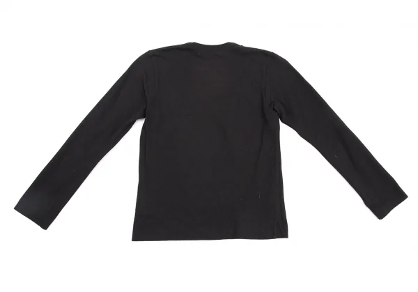 プレイ コムデギャルソンPLAY COMME des GARCONS ダブルワッペン長袖カットソー 黒S K-115776_012