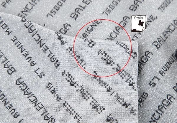 バレンシアガBALENCIAGA ラメバイアスジャガードロゴニット グレー40 K-115800_008