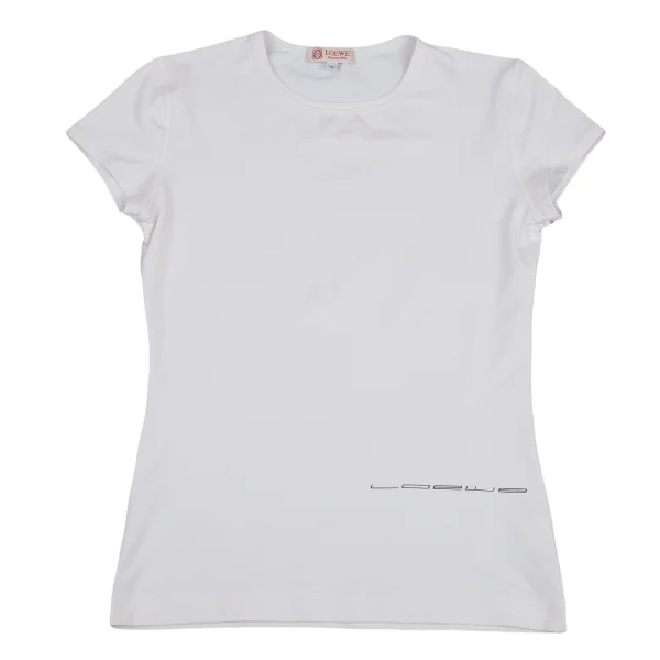 ロエベLOEWE ロゴプリントストレッチTシャツ 白L K-115818_001