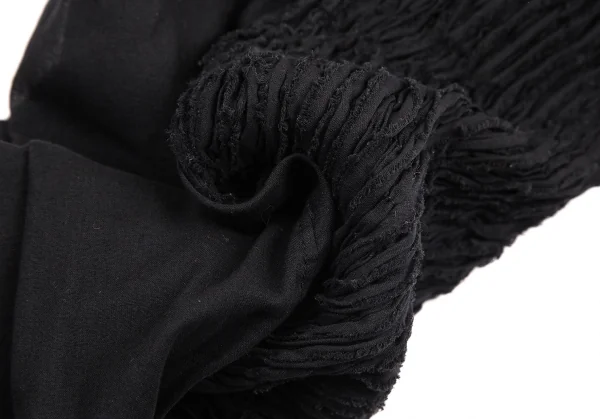 ズッカzucca フロントギャザーデザインノースリーブ 黒M K-115820_011