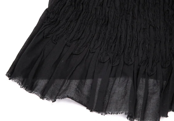 ズッカzucca フロントギャザーデザインノースリーブ 黒M K-115820_007