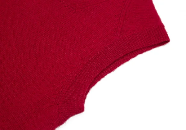 ツモリチサトTSUMORI CHISATO ポケットデザインアルパカニットベスト 赤2 K-115823_005