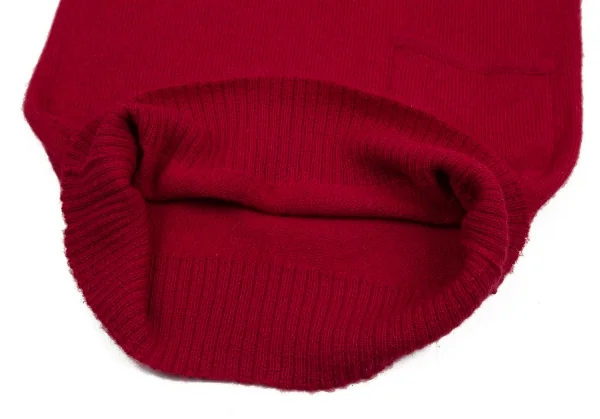 ツモリチサトTSUMORI CHISATO ポケットデザインアルパカニットベスト 赤2 K-115823_008