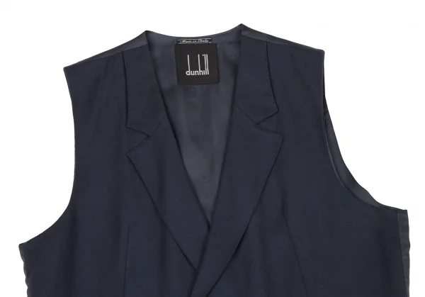 ダンヒルdunhill ウールダブルジレ 紺48 K-115827_002