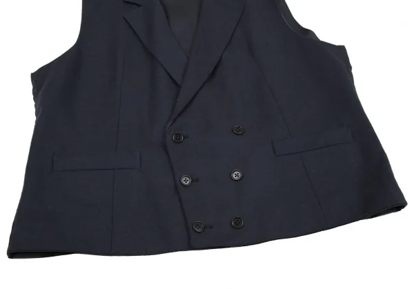 ダンヒルdunhill ウールダブルジレ 紺48 K-115827_005