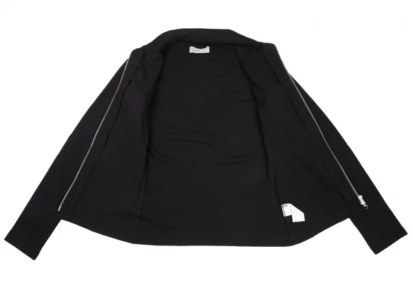 ヨウジヤマモト ファムYohji Yamamoto FEMME コットン立体ポケットダブルジップシャツ 黒2 K-115838_012
