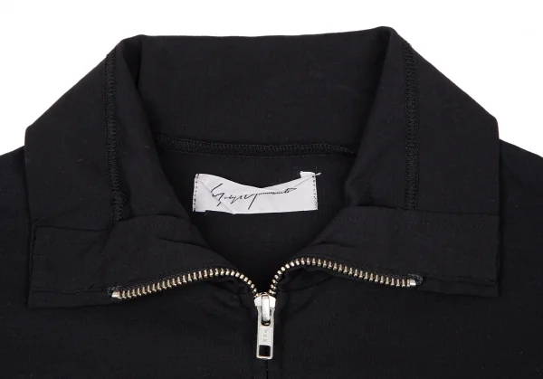 ヨウジヤマモト ファムYohji Yamamoto FEMME コットン立体ポケットダブルジップシャツ 黒2 K-115838_004