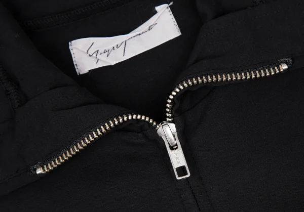 ヨウジヤマモト ファムYohji Yamamoto FEMME コットン立体ポケットダブルジップシャツ 黒2 K-115838_005