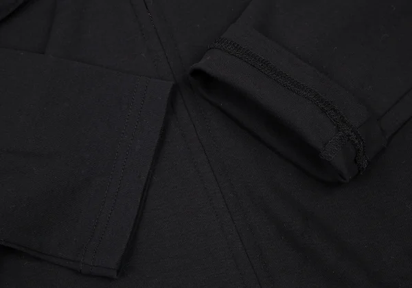 ヨウジヤマモト ファムYohji Yamamoto FEMME コットン立体ポケットダブルジップシャツ 黒2 K-115838_009