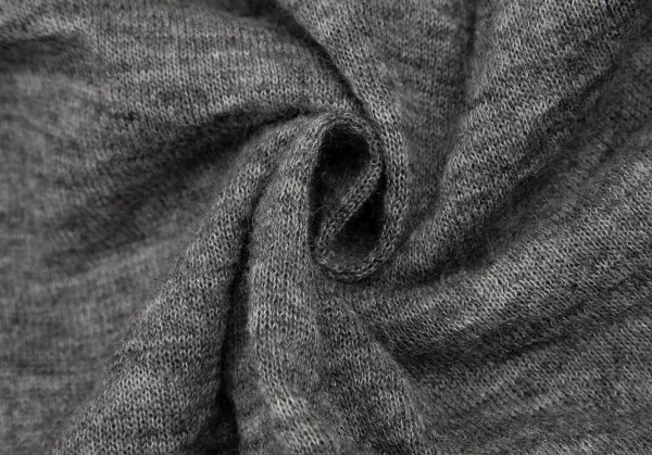 ヨウジヤマモト ファムYohji Yamamoto FEMMEウールラグランスリーブニットジャケット グレーM K-115845_013