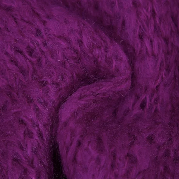 ヨウジヤマモト ファムYohji Yamamoto FEMMEウールナイロンシャギーニットタンクトップ 紫M K-115847_008