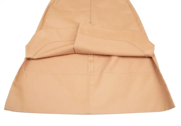 ジルサンダーネイビーJIL SANDER NAVY コットンチノフロントタックスカート ベージュ34 K-115867_011