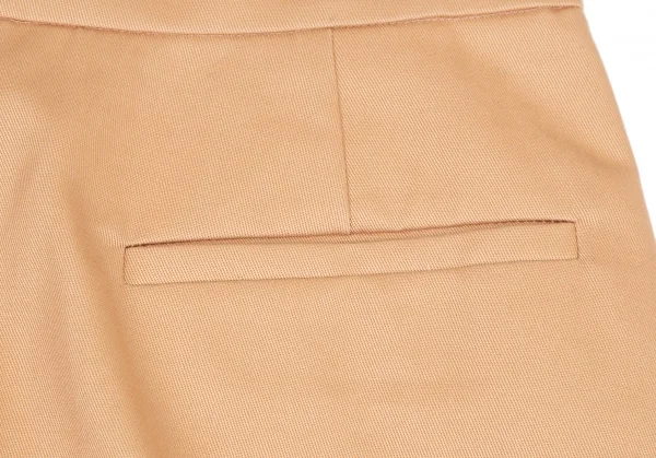 ジルサンダーネイビーJIL SANDER NAVY コットンチノフロントタックスカート ベージュ34 K-115867_013