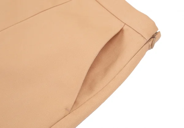 ジルサンダーネイビーJIL SANDER NAVY コットンチノフロントタックスカート ベージュ34 K-115867_007