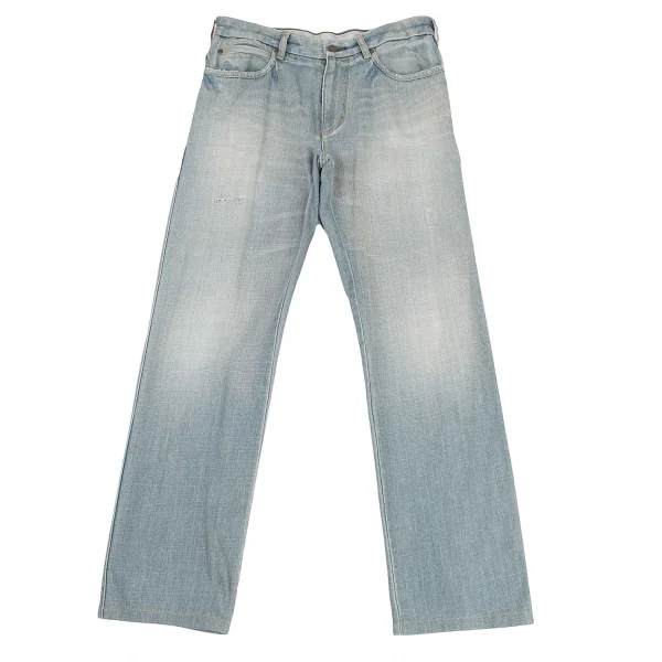ゼニアスポーツZegna Sport ダメージ加工デニムパンツ アイスブルー32 K-115873_001