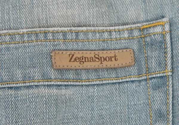 ゼニアスポーツZegna Sport ダメージ加工デニムパンツ アイスブルー32 K-115873_015