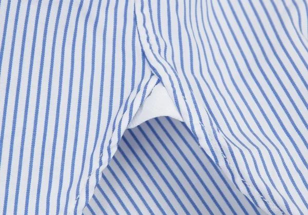 エルメネジルドゼニアErmenegildo Zegna ストライプクレリックシャツ 白水色M K-115874_010