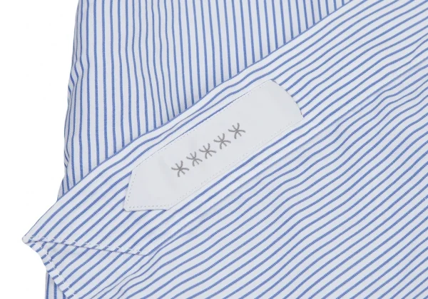 エルメネジルドゼニアErmenegildo Zegna ストライプクレリックシャツ 白水色M K-115874_012