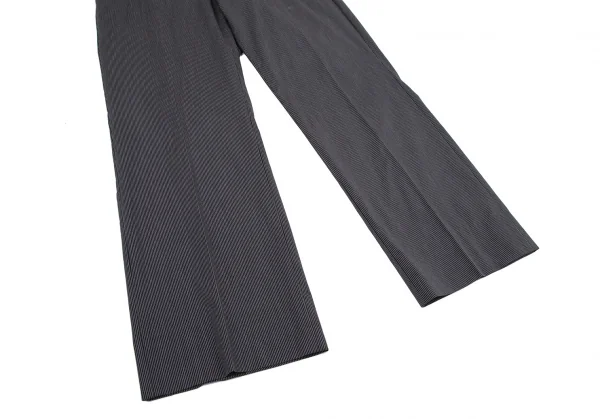 エンポリオアルマーニEMPORIO ARMANI ストレッチコットンナイロンピンストライプパンツ 黒白48 K-115883_006