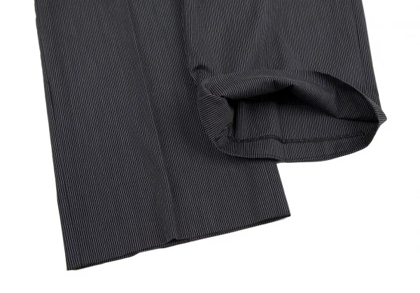 エンポリオアルマーニEMPORIO ARMANI ストレッチコットンナイロンピンストライプパンツ 黒白48 K-115883_007