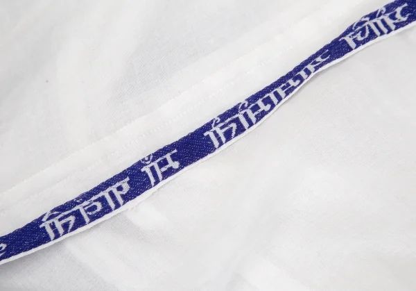 ヨウジヤマモト ファムYohji Yamamoto FEMME インドコットンテープ切替アシンメトリーサロペットワンピース オフ2 K-115888_005