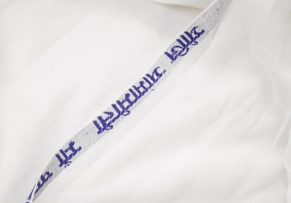 ヨウジヤマモト ファムYohji Yamamoto FEMME インドコットンテープ切替アシンメトリーサロペットワンピース オフ2 K-115888_006