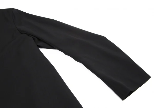 ヨウジヤマモト ファムYohji Yamamoto FEMME ウールギャバベルト留めテーラードジャケット 黒S K-115895_005