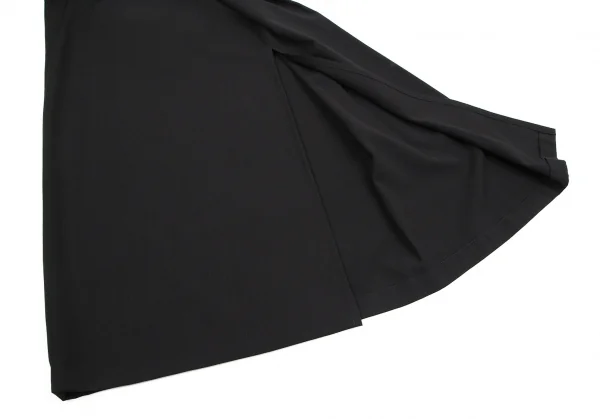 ヨウジヤマモト ファムYohji Yamamoto FEMME ウールギャバコードデザインスカート 黒SS K-115896_008