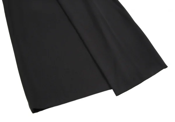 ヨウジヤマモト ファムYohji Yamamoto FEMME ウールギャバベルト留めセットアップスーツ 黒S/SS K-115897_015