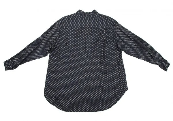 アルマーニジーンズARMANI JEANS レーヨン小花プリントシャツ 紺XS K-115935_013