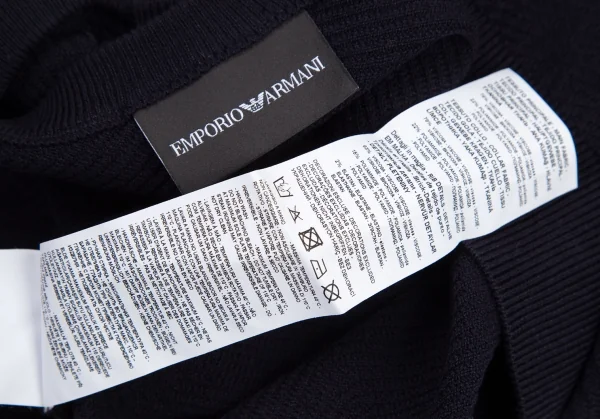 EMPORIO ARMANI Herringbone Woven Knit Top K-115944_011