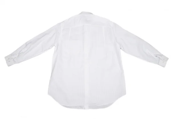 アルマーニコレツィオーニARMANI COLLEZIONI コットンシャドーストライプシャツ 白43 K-115950_016