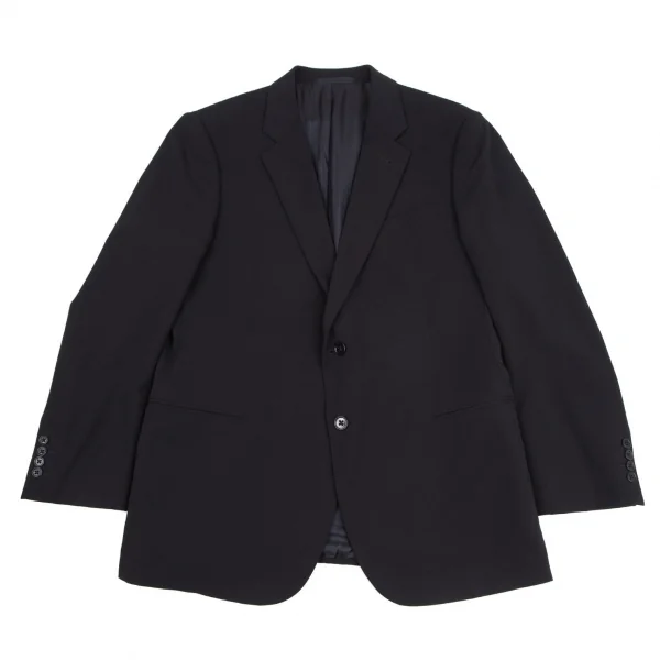アルマーニコレツィオーニARMANI COLLEZIONI ポリレーヨンノッチドラペル2Bジャケット 黒54R K-115952_001