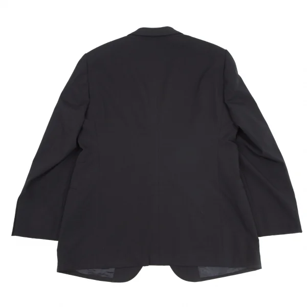アルマーニコレツィオーニARMANI COLLEZIONI ポリレーヨンノッチドラペル2Bジャケット 黒54R K-115952_015