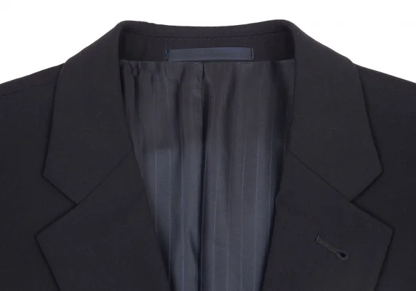アルマーニコレツィオーニARMANI COLLEZIONI ポリレーヨンノッチドラペル2Bジャケット 黒54R K-115952_003